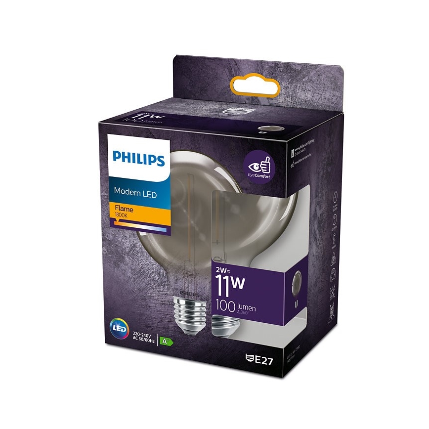 LED-Glühbirne Philips E27/2W/230V 1800K