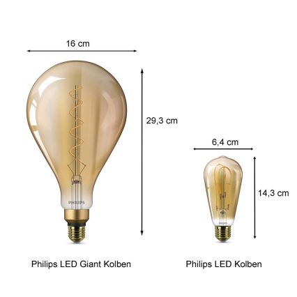 LED Glühbirne Philips E27/5W/230V 2000K - VINTAGE