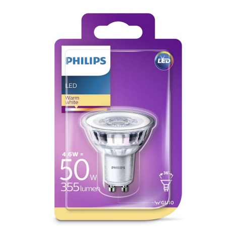LED Glühbirne Philips GU10/4,6W/230V 2700K