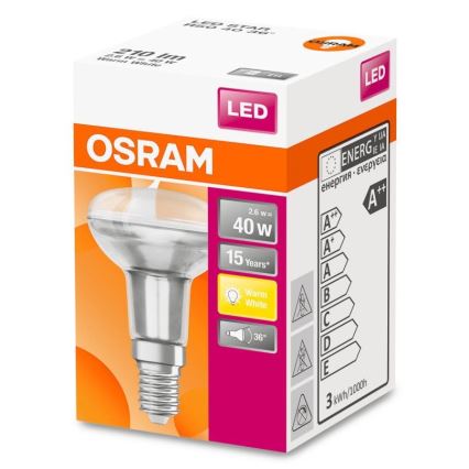 LED Glühbirne R50 E14/2,6W/230V 2700K - Osram
