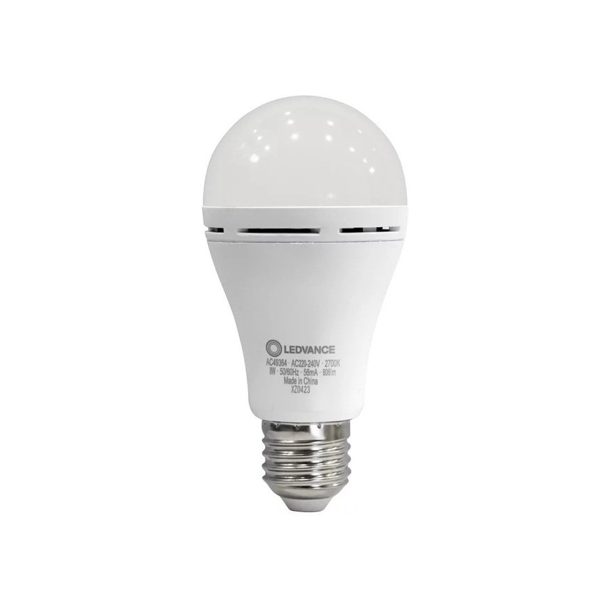 LED-Glühbirne RECHARGEABLE A60 E27/8W/230V 2700K - Ledvance