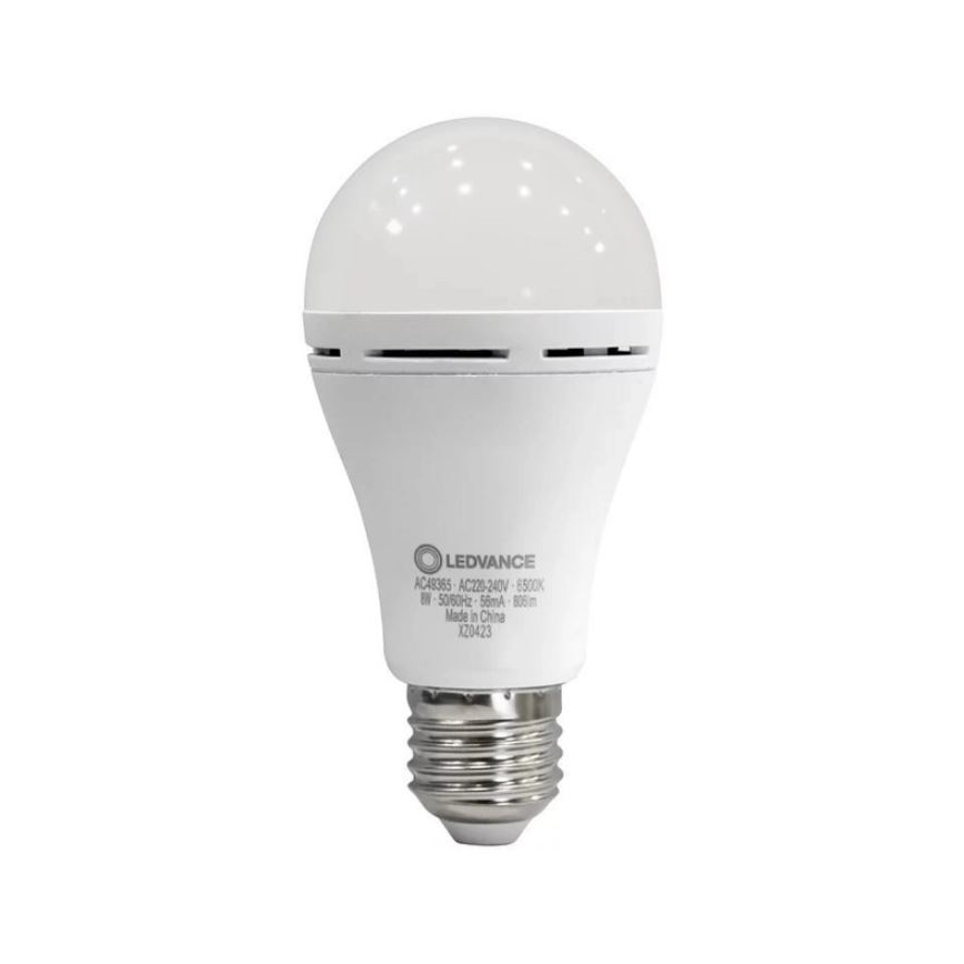 LED-Glühbirne RECHARGEABLE A60 E27/8W/230V 6500K - Ledvance