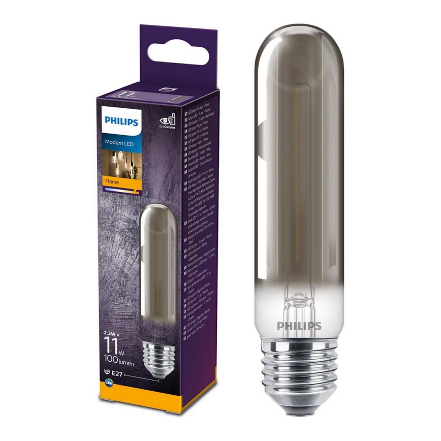 LED Glühbirne SMOKY VINTAGE Philips T32 E27/2.3W/230V 1800K