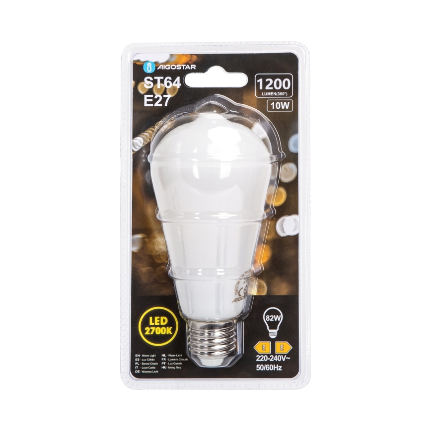 LED-Glühbirne ST64 E27/10W/230V 320° 2700K - Aigostar