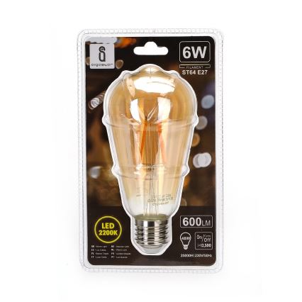 LED Glühbirne ST64 E27/6W/230V 2200K - Aigostar