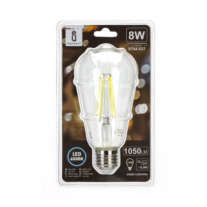 LED Glühbirne ST64 E27/8W/230V 6500K - Aigostar