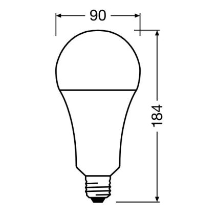 LED-Glühbirne STAR E27/24,9W/230V 2700K - Osram