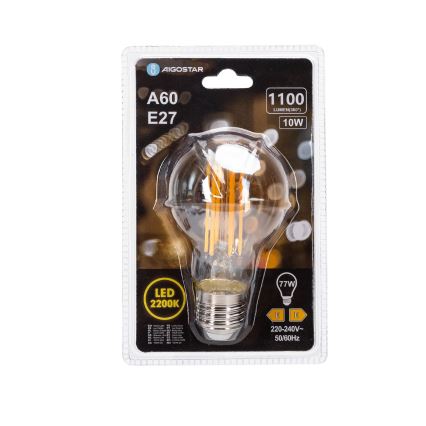 LED Glühbirne VINTAGE A60 E27/10W/230V 2200K - Aigostar