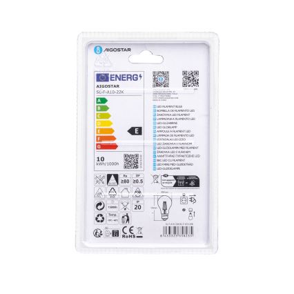 LED Glühbirne VINTAGE A60 E27/10W/230V 2200K - Aigostar