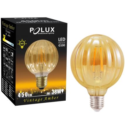 LED-Glühbirne VINTAGE AMBER E27/4W/230V G100 2700K