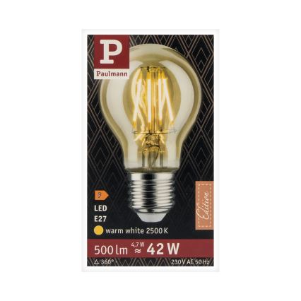 LED-Glühbirne VINTAGE E27/4,7W 2500K - Paulmann 28714