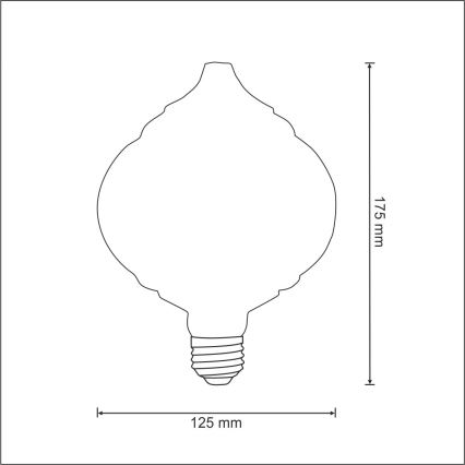 LED Glühbirne VINTAGE E27/4W/230V 2700K