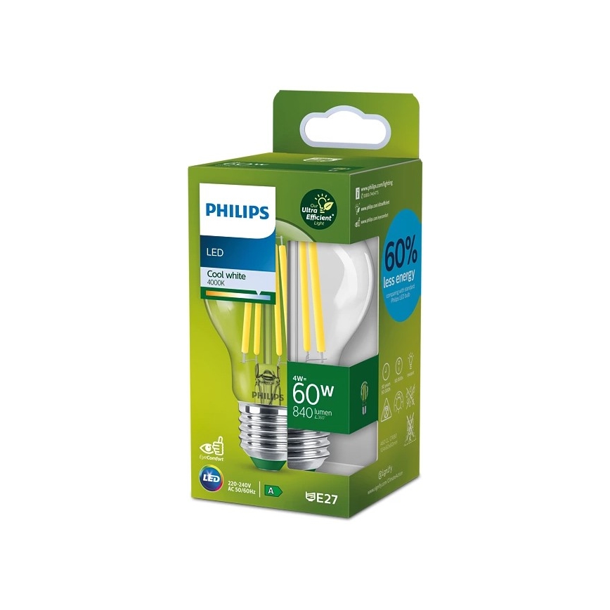LED-Glühbirne VINTAGE Philips A60 E27/4W/230V 4000K