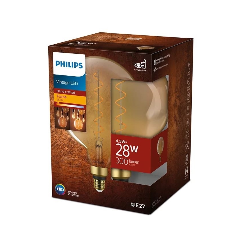LED-Glühbirne VINTAGE Philips E27/4,5W/230V 1800K