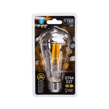 LED Glühbirne VINTAGE ST64 E27/16W/230V 2200K - Aigostar