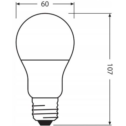 LED-Glühlampe aus recyceltem Kunststoff A60 E27/8,5W/230V 2700K - Ledvance