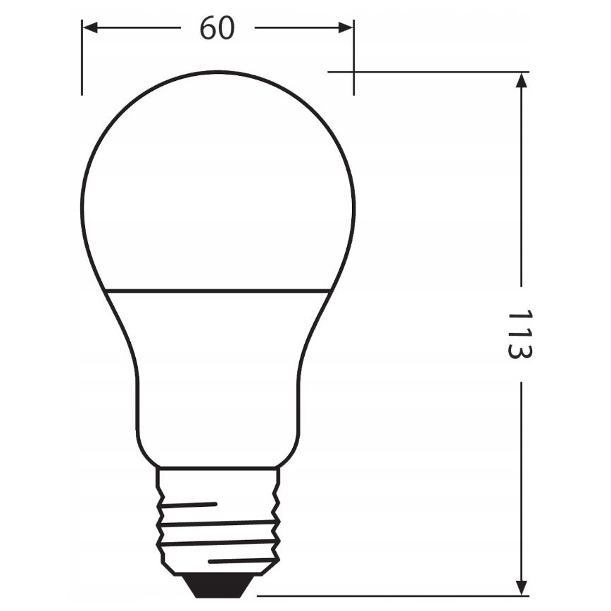 LED-Glühlampe aus recyceltem Kunststoff E27/10W/230V 4000K - Ledvance