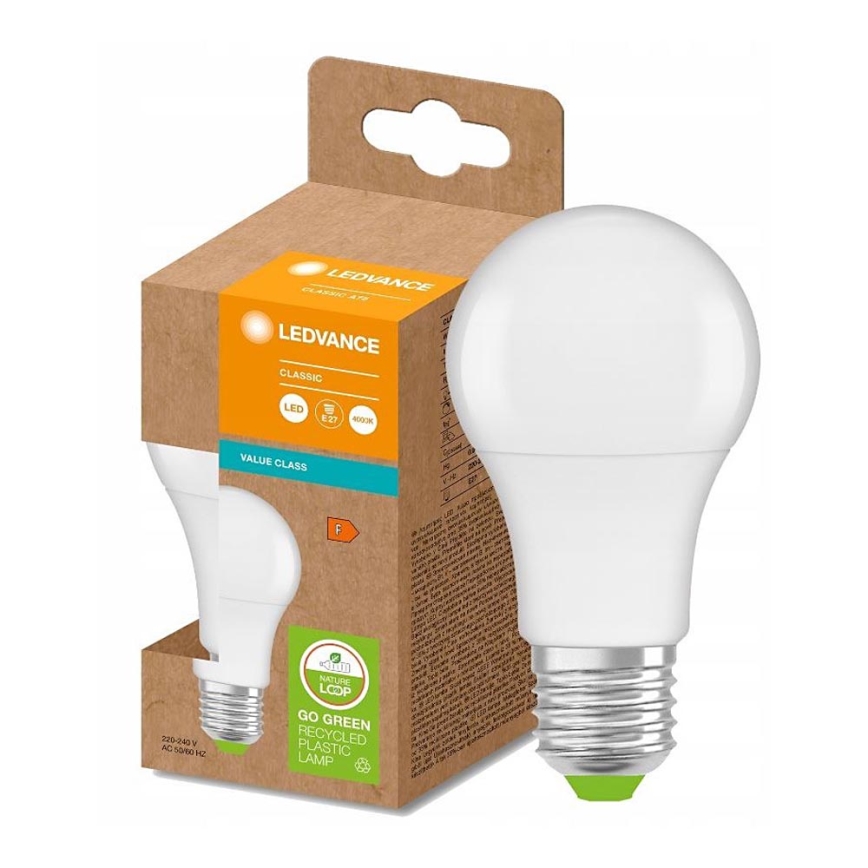 LED-Glühlampe aus recyceltem Kunststoff E27/13W/230V 4000K - Ledvance