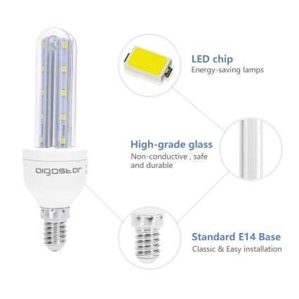 LED-Glühlampe E14/8W/230V 6500K - Aigostar