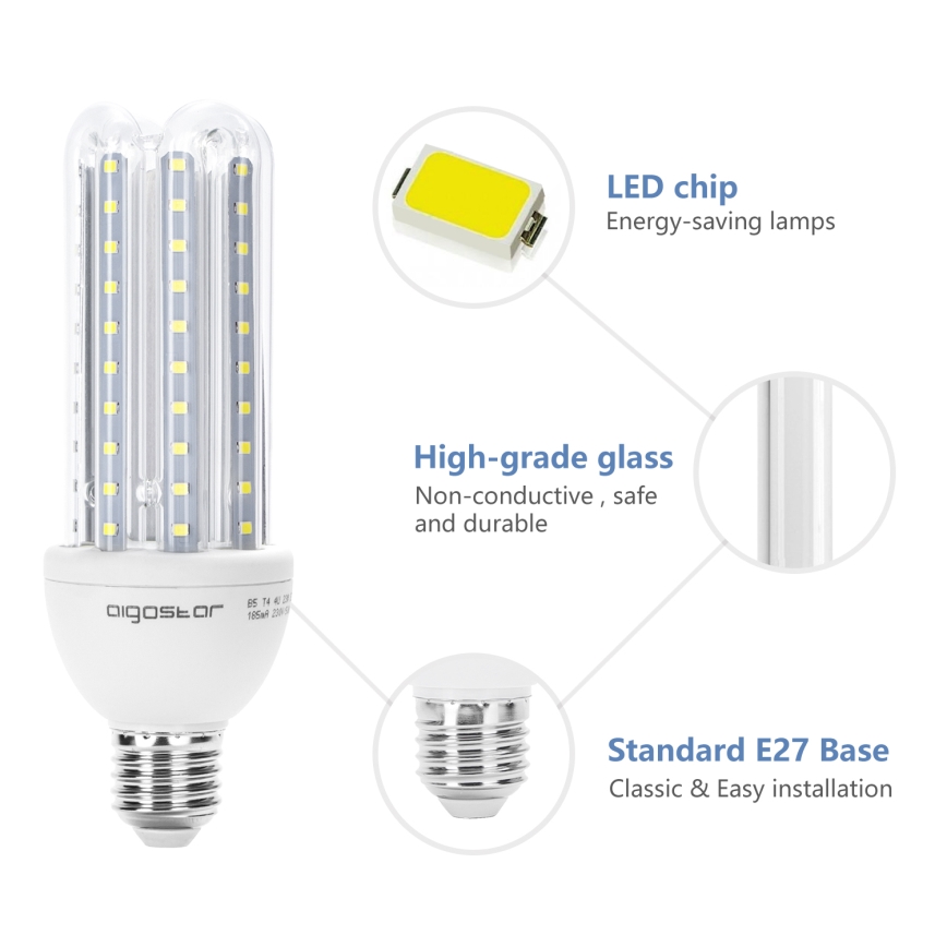 LED-Glühlampe E27/23W/230V 6500K - Aigostar