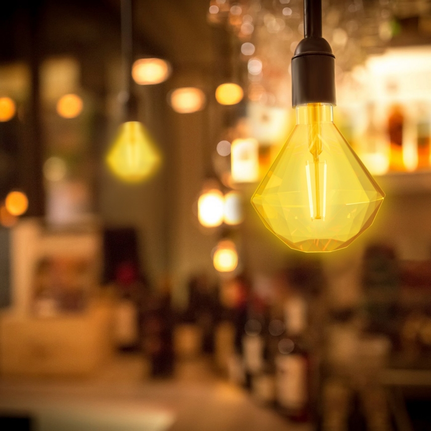 LED-Glühlampe FILAMENT E27/4W/230V 1800K Diamant - Aigostar