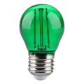 LED-Glühlampe FILAMENT G45 E27/2W/230V grün