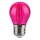 LED-Glühlampe FILAMENT G45 E27/2W/230V pink