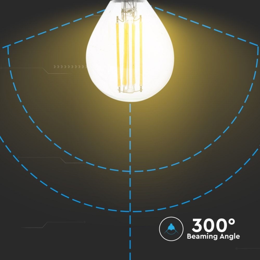 LED-Glühlampe FILAMENT P45 E14/4W/230V 4000K
