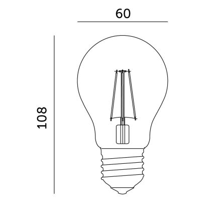 LED-Glühlampe für die Pflanzenzucht PLANTY E27/8W/230V 1200K
