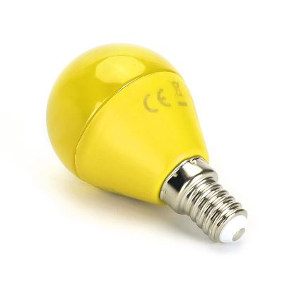 LED-Glühlampe G45 E14/4W/230V gelb - Aigostar