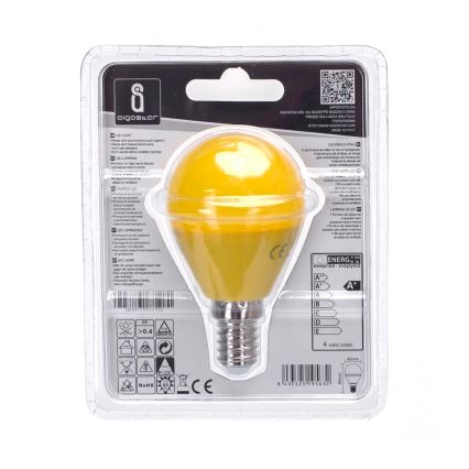 LED-Glühlampe G45 E14/4W/230V gelb - Aigostar