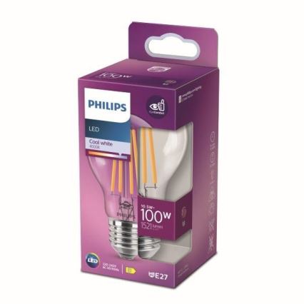 LED-Glühlampe Philips E27/10,5W/230V 4000K