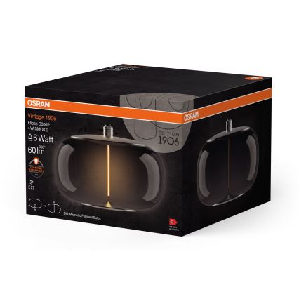 LED-Glühlampe VINTAGE FILAMENT E27/4W/230V 1800K rauchig - Osram