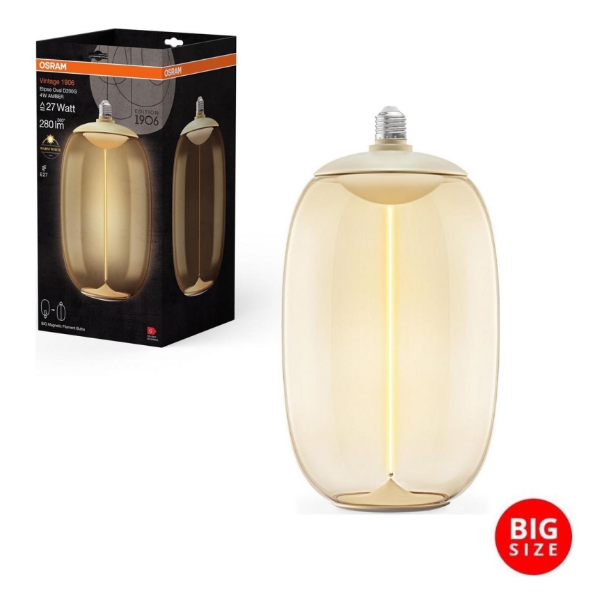 LED-Glühlampe VINTAGE FILAMENT E27/4W/230V 2700K - Osram