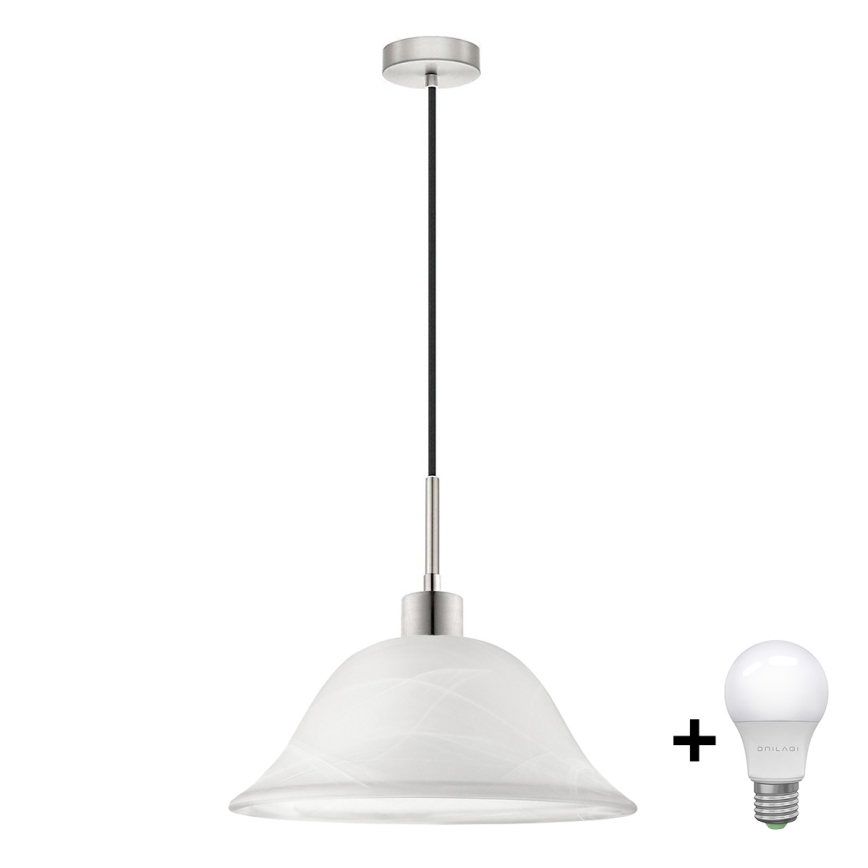LED-Hängeleuchte 1xE27/60W/230V weiß