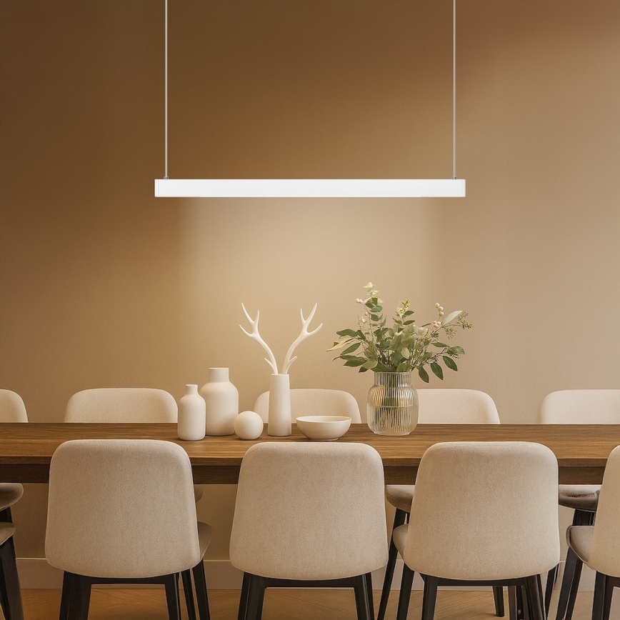 LED-Hängeleuchte an Drahtseil LINEA LED/36W/230V 3000/4000/5700K CRI 90 Weiß