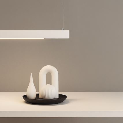LED-Hängeleuchte an Drahtseil LINEA LED/36W/230V 3000/4000/5700K CRI 90 Weiß