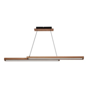 LED-Hängeleuchte an Drahtseil SENTO LED/19W/230V Holz