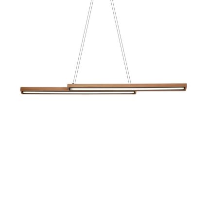 LED-Hängeleuchte an Drahtseil SENTO LED/19W/230V Holz