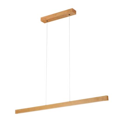 LED-Hängeleuchte an Drahtseil VERDE LED/18W/230V 3000K 106 cm Eiche