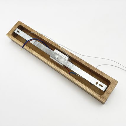 LED-Hängeleuchte an Drahtseil VERDE LED/18W/230V 3000K 106 cm Eiche