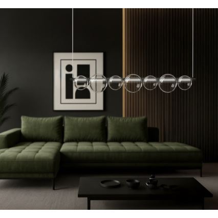 LED-Hängeleuchte an Kabel ATOLA LED/19W/230V schwarz/transparent