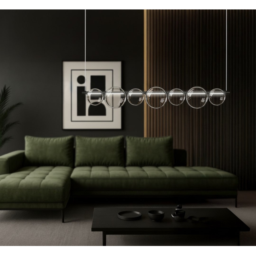 LED-Hängeleuchte an Kabel ATOLA LED/19W/230V schwarz/transparent