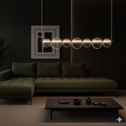 LED-Hängeleuchte an Kabel ATOLA LED/19W/230V schwarz/transparent