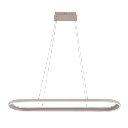 LED-Hängeleuchte an Kabel CASHMERE LED/80W/230V 30x100 cm beige