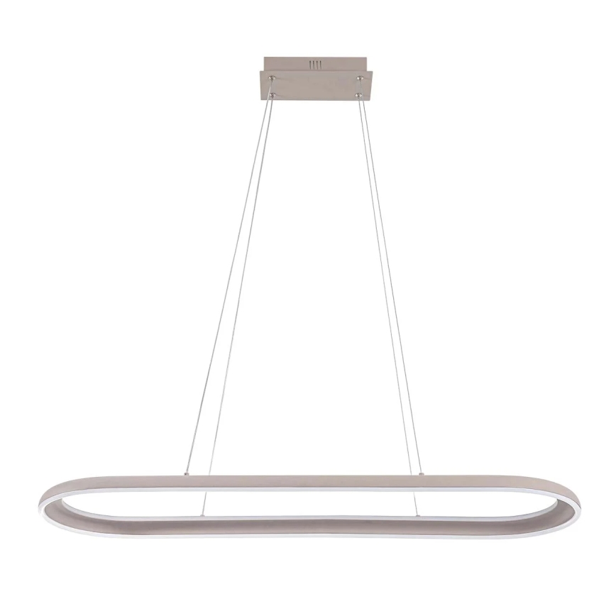 LED-Hängeleuchte an Kabel CASHMERE LED/80W/230V 30x100 cm beige