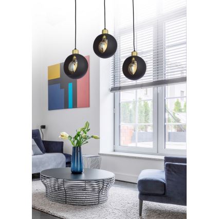 LED-Hängeleuchte an Kabel CUBUS 3xE27/60W/230V
