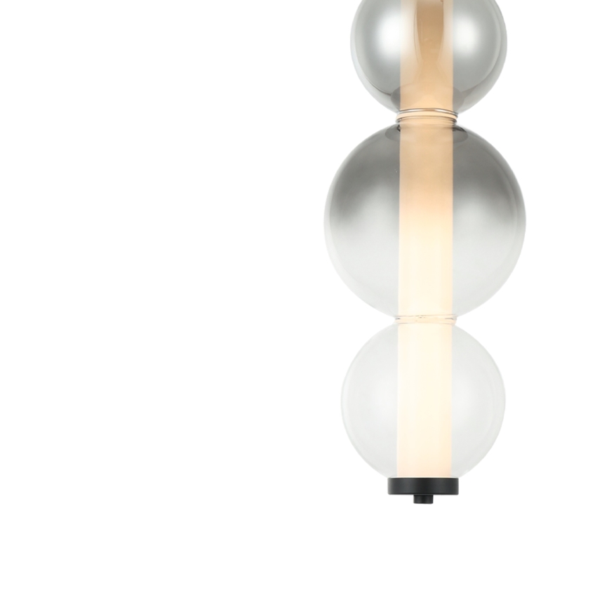 LED-Hängeleuchte an Kabel LUMMI LED/19W/230V schwarz/rauchfarben