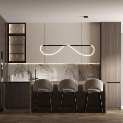 LED-Hängeleuchte an Kabel MELECA LED/36W/230V 3000/4000/6000K 160 cm schwarz