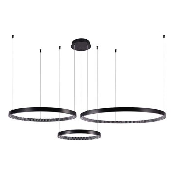 LED-Hängeleuchte an Schnur 3xLED/19W/230V 3000K schwarz